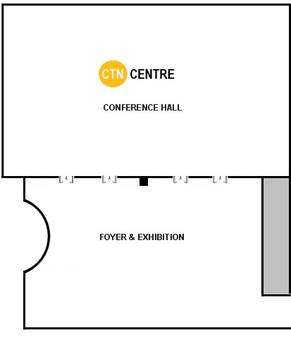 Flat plan of the exhibition area